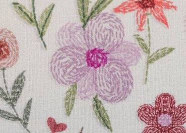 Embroidery Flowers Swafing French Terry with flowers by Christiane Zielinski